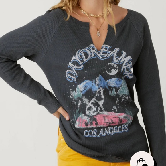 Daydreamer Tops - Howl At The Moon Raglan Thermal